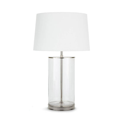 Coastal Living Magelian Glass Table Lamp - Polished Nickel - LndmarkClub USA