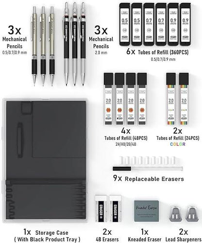 Mechanical Metal Pencil Set